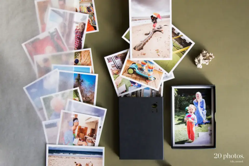 Fine-art photographs and their keepsake box